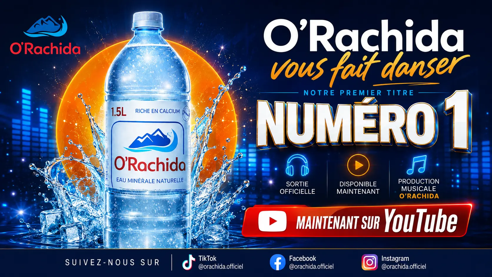 Affiche « Numéro 1 » — musique officielle O'Rachida